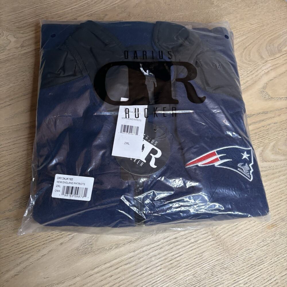 NWT Darius Rucker Collection 2XL Fanatics Navy New England Patriots Fleece